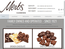 Tablet Screenshot of merbscandies.com